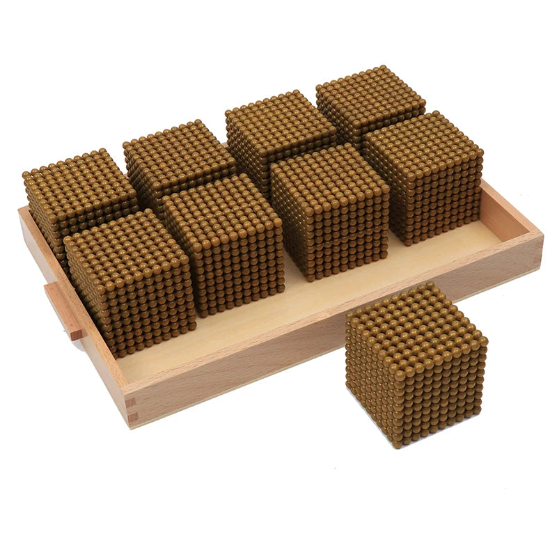 Montessori Golden Bead Material Complete Set Decimal System