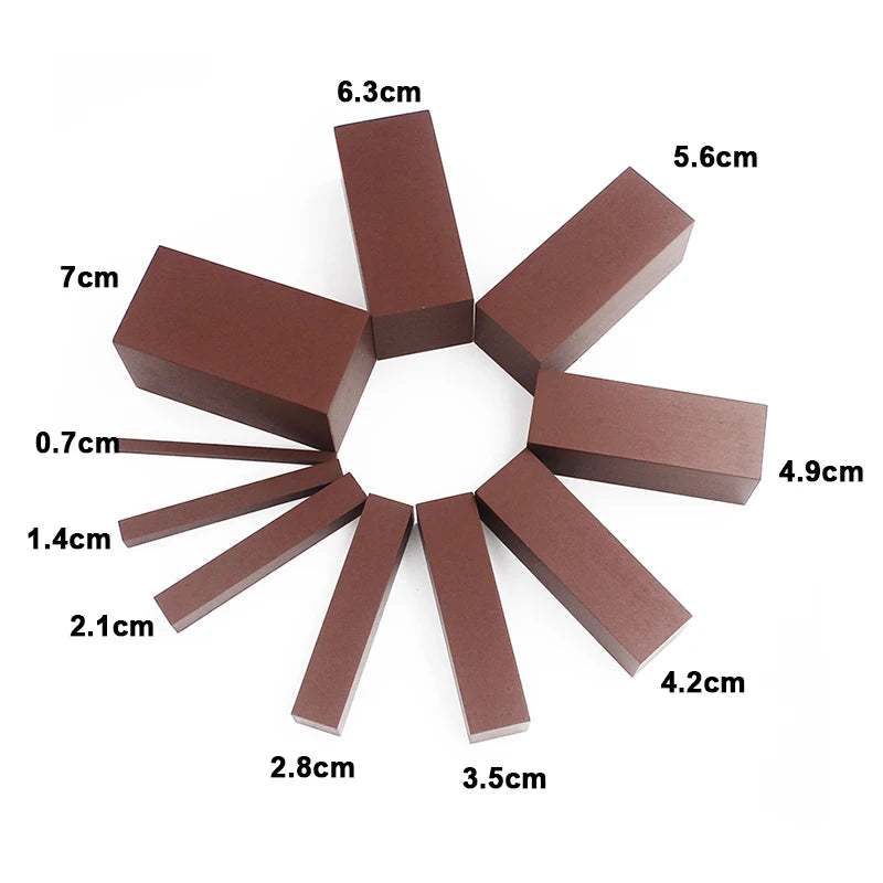 Montessori Brown Stair Wooden Sensorial Material Small Size