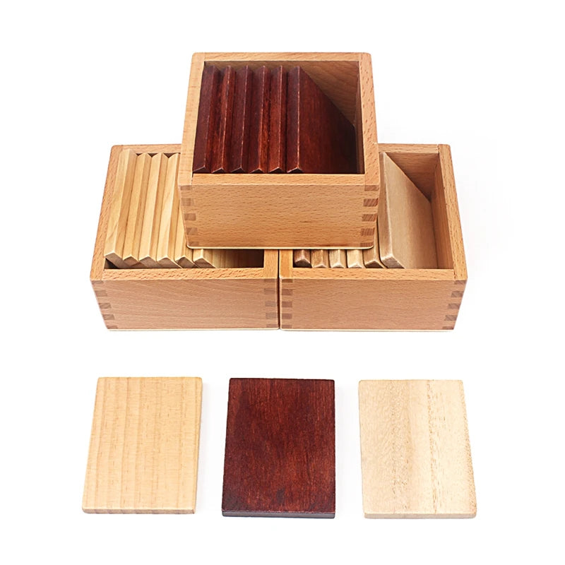 Montessori Baric Tablets Wooden Weight Sensorial Material