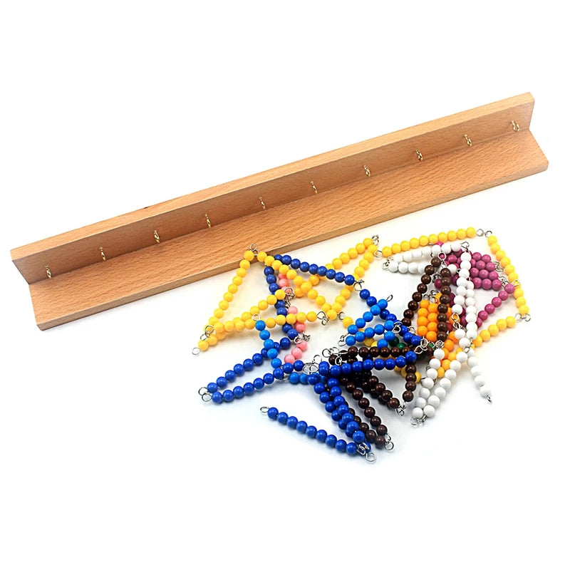 Montessori Colored Bead Stair Math Toy for Ages 3 and Up