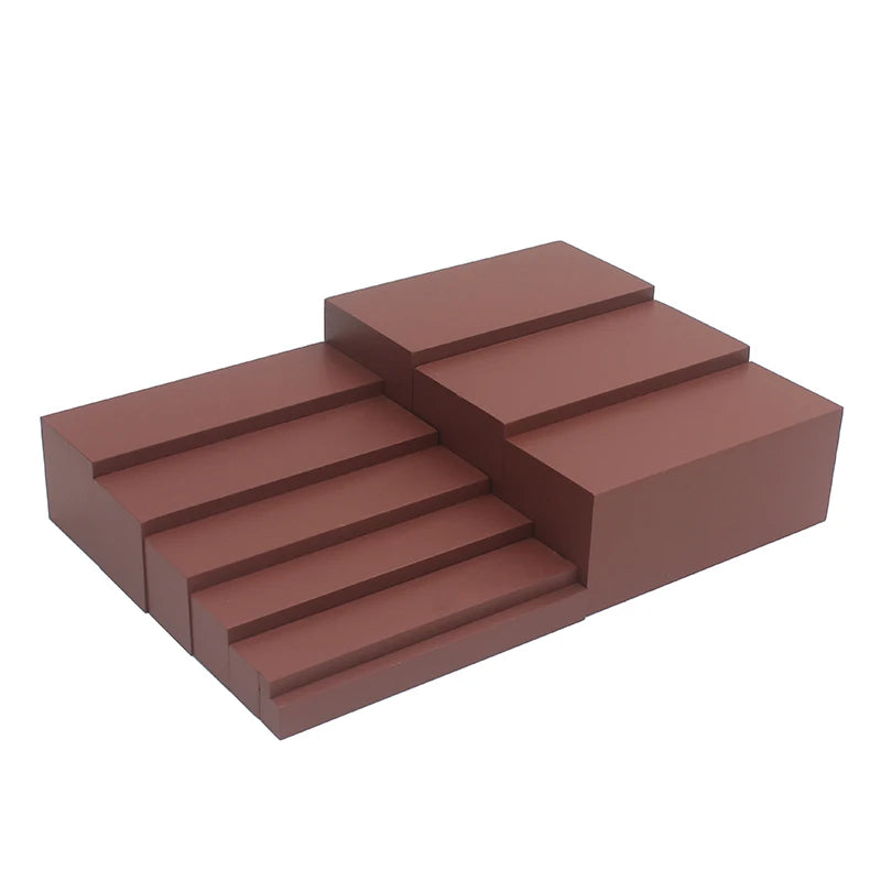 Montessori Brown Stair Wooden Sensorial Material Small Size