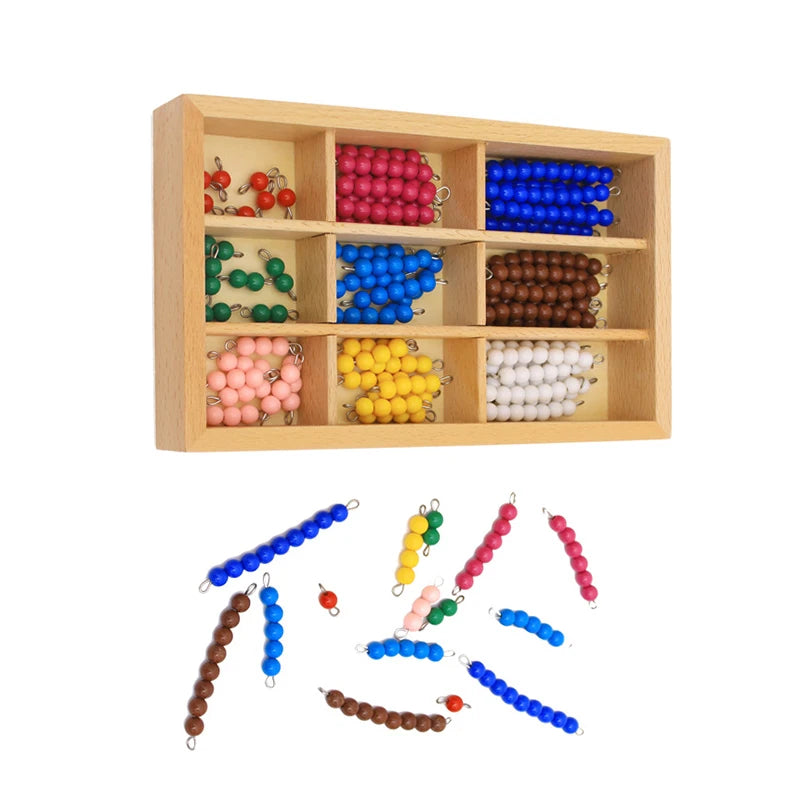 Colored bead bars box with loose bead bars