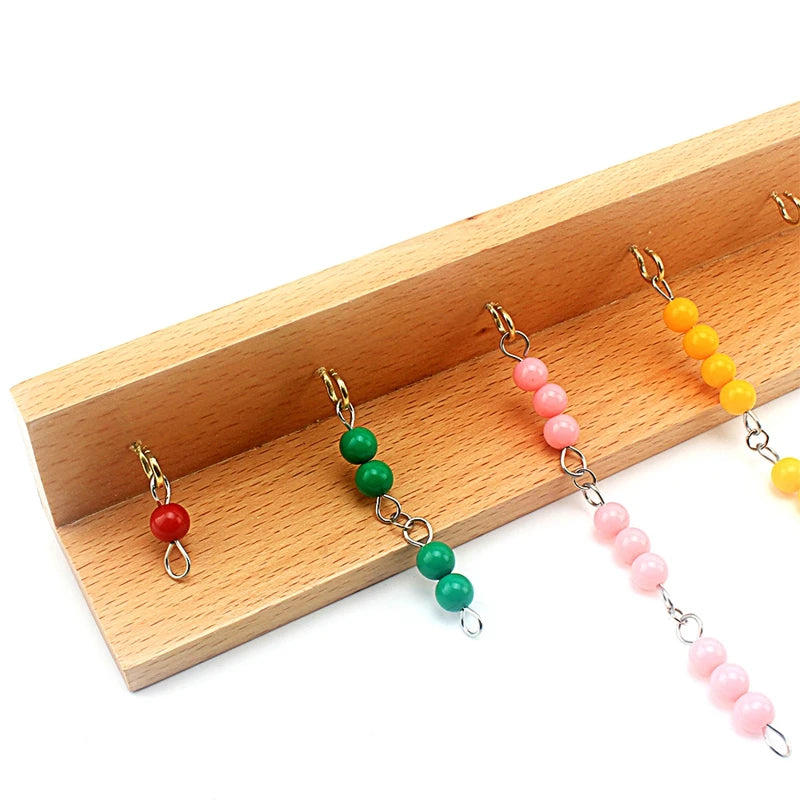 Montessori Colored Bead Stair Math Toy for Ages 3 and Up