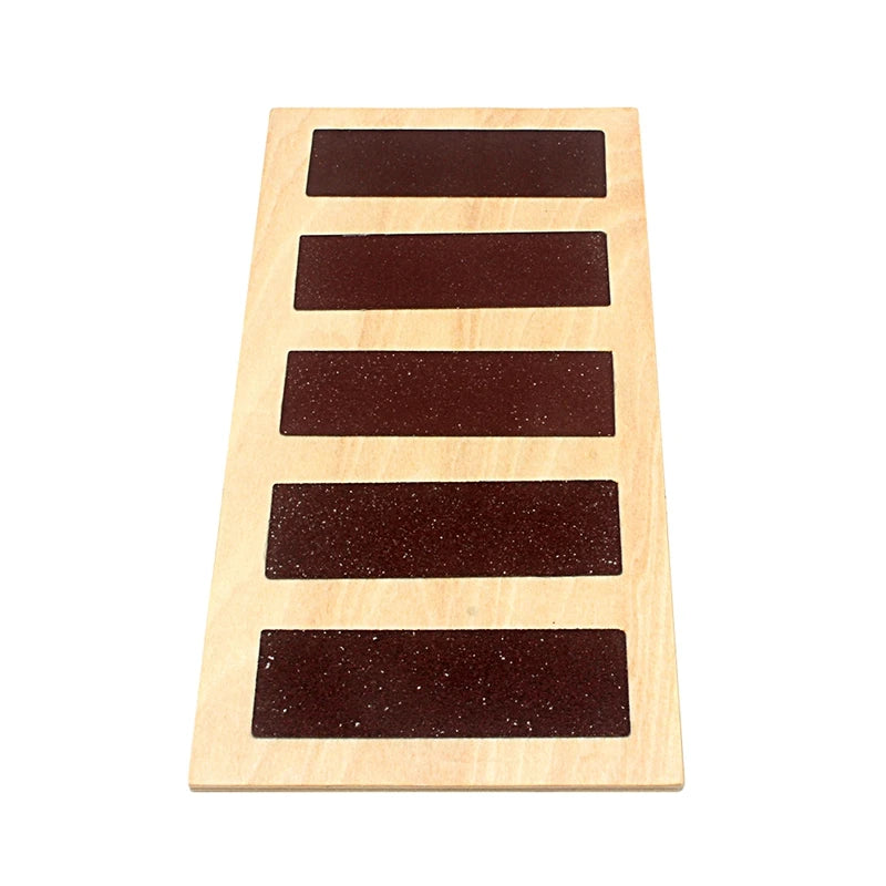 Montessori Rough and Smooth Touch Board Sensorial Toy for Toddlers