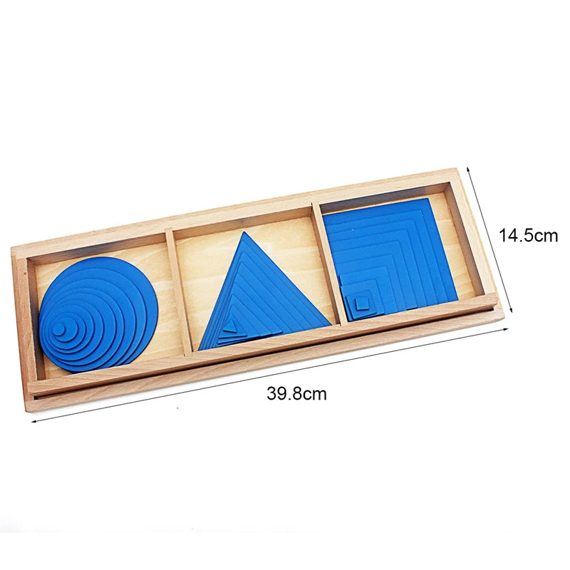 Montessori Geometric Layering Trays | Oliver Montessori Toys