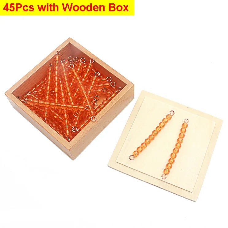45 golden ten bars with wooden box
