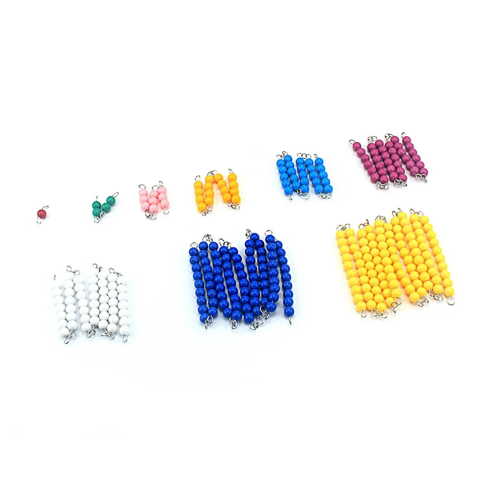Montessori Colored Bead Stair Math Toy for Ages 3 and Up