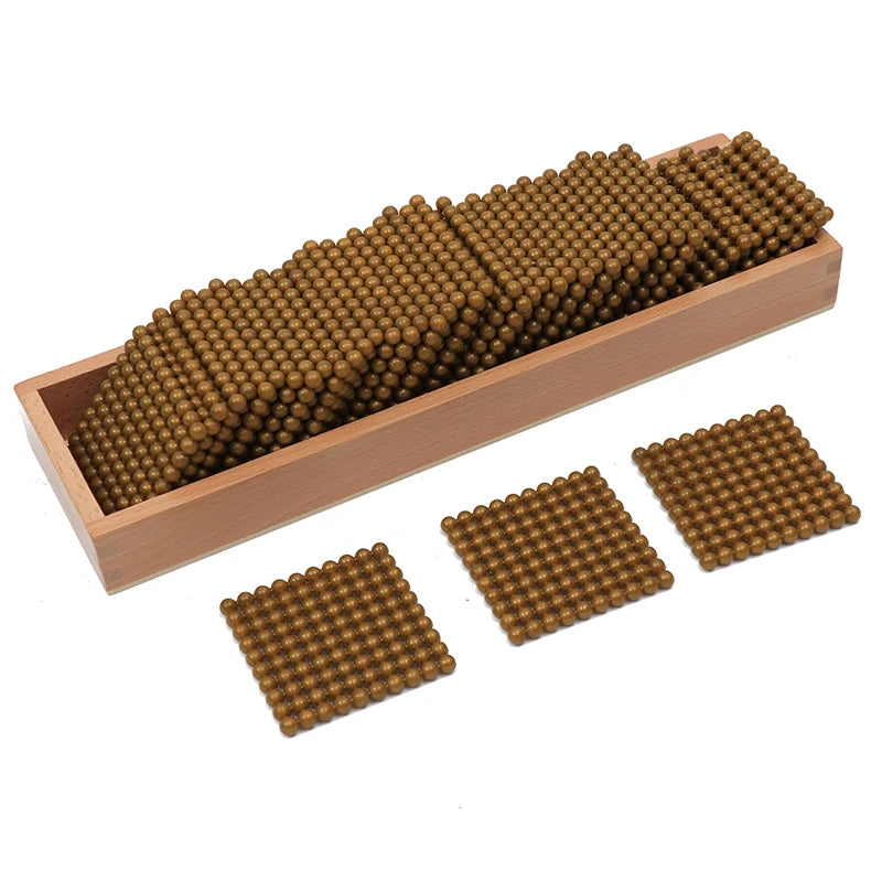 Montessori Golden Bead Material Complete Set Decimal System