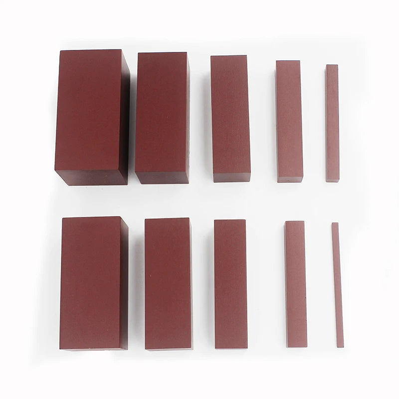 Montessori Brown Stair Wooden Sensorial Material Small Size