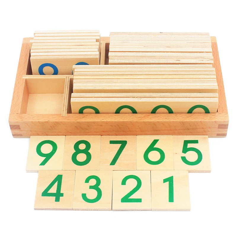 Montessori Number Cards 1 to 9000 Place Value Math Toy