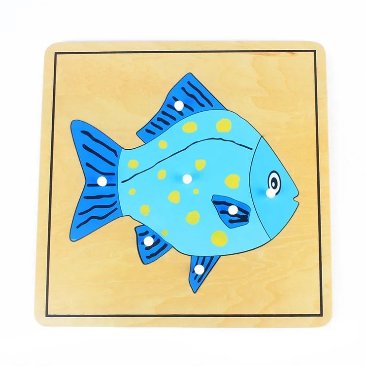 Montessori Zoology and Botany Parts Puzzle Wooden Science Toy