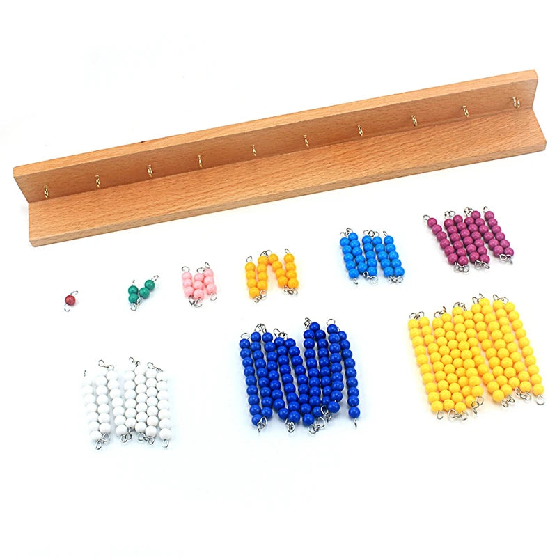 Montessori Colored Bead Stair Math Toy for Ages 3 and Up