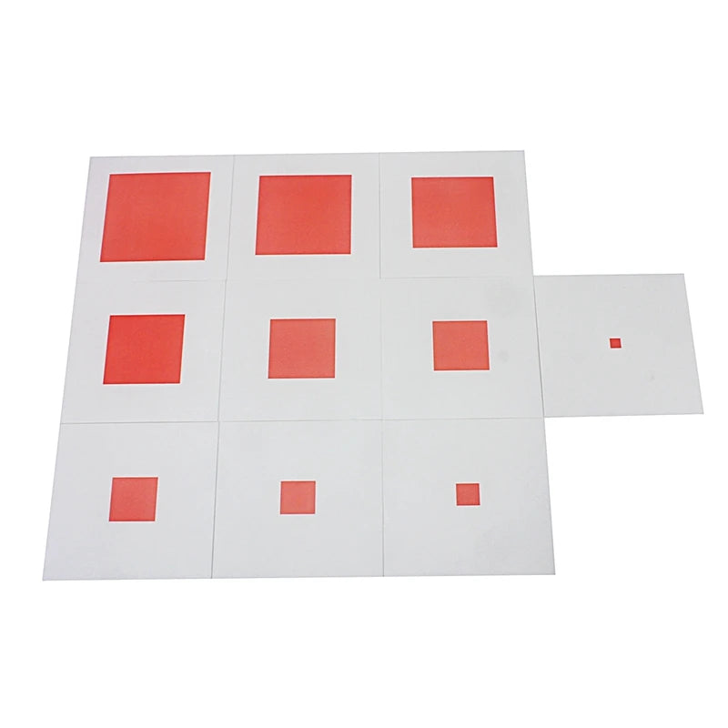 Montessori Pink Tower with Number Cards
