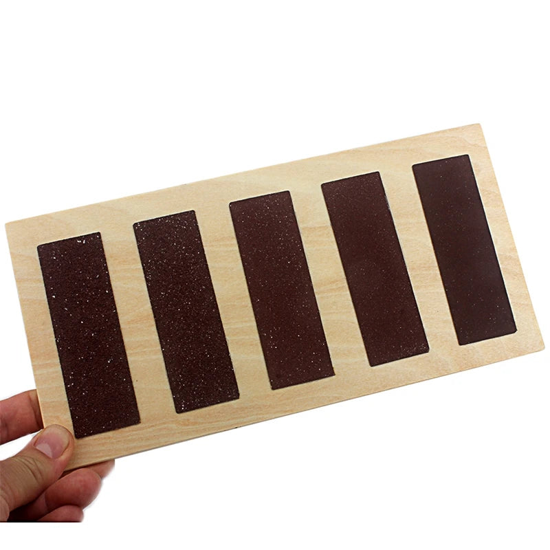Montessori Rough and Smooth Touch Board Sensorial Toy for Toddlers