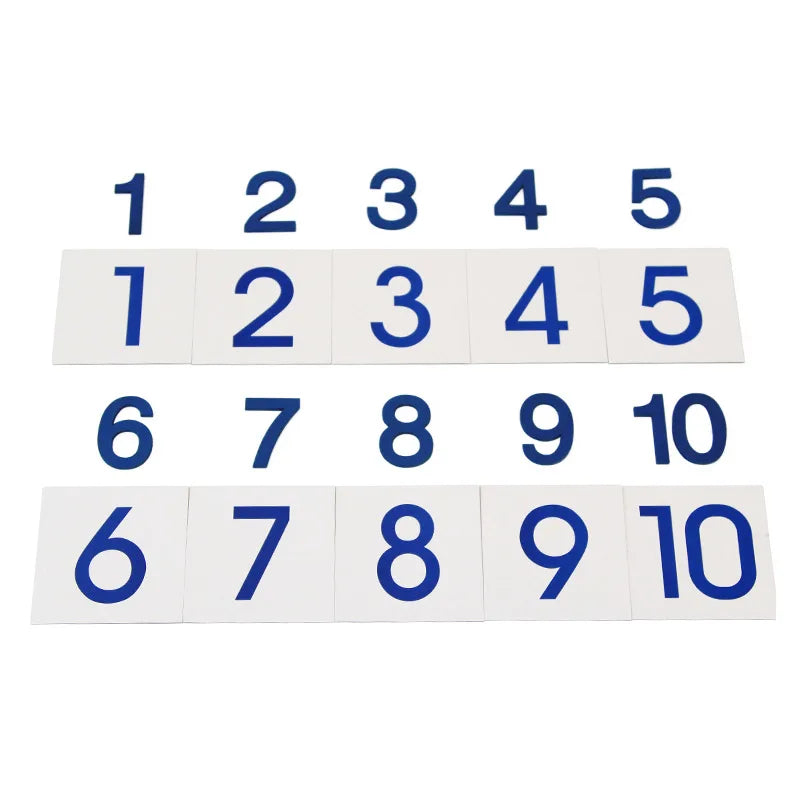 Montessori Cards and Counters Math Toy for Ages 3 and Up