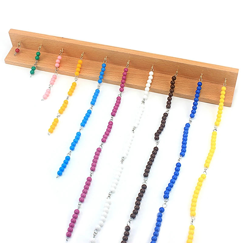 Montessori Colored Bead Stair Math Toy for Ages 3 and Up