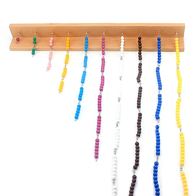 Montessori Colored Bead Stair Math Toy for Ages 3 and Up