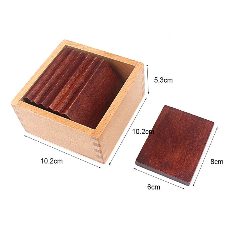 Montessori Baric Tablets Wooden Weight Sensorial Material