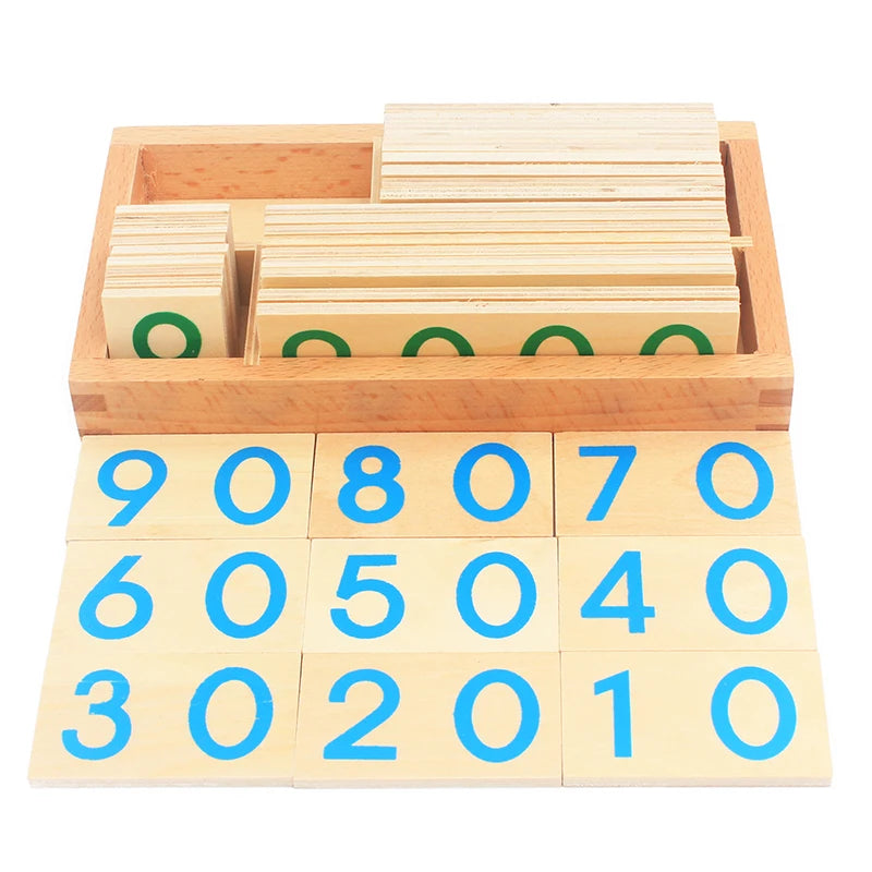 Montessori Number Cards 1 to 9000 Place Value Math Toy