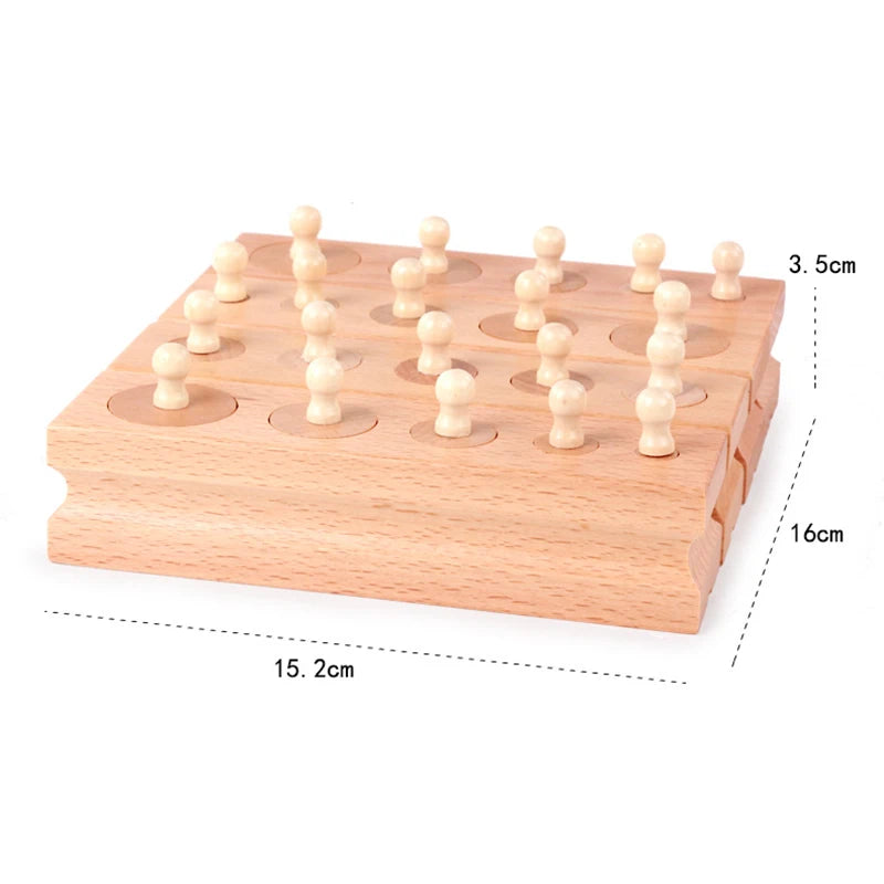 Knobbed cylinder block, 15.2 x 16 x 3.5cm