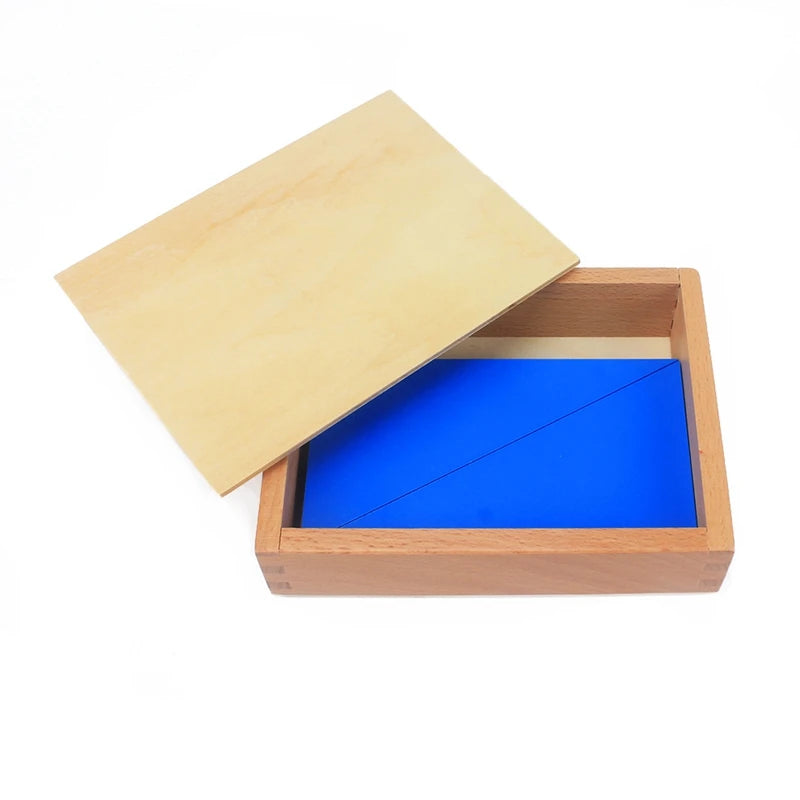 Montessori Blue Constructive Triangles Sensorial Geometry Toy