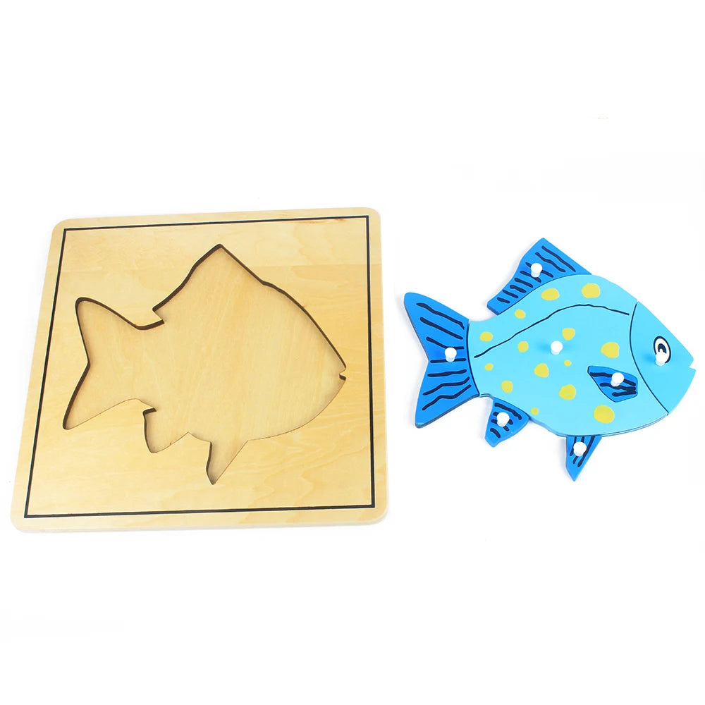 Montessori Zoology and Botany Parts Puzzle Wooden Science Toy
