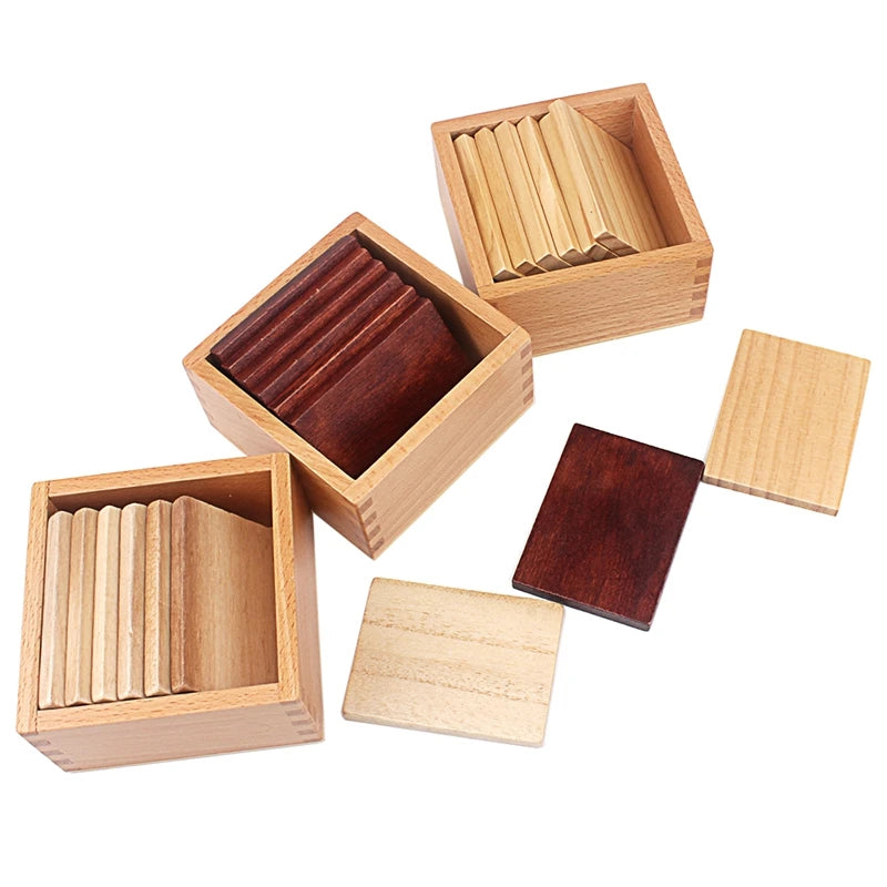 Montessori Baric Tablets Wooden Weight Sensorial Material
