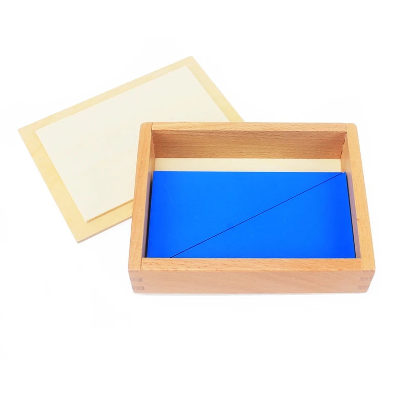Montessori Blue Constructive Triangles Sensorial Geometry Toy