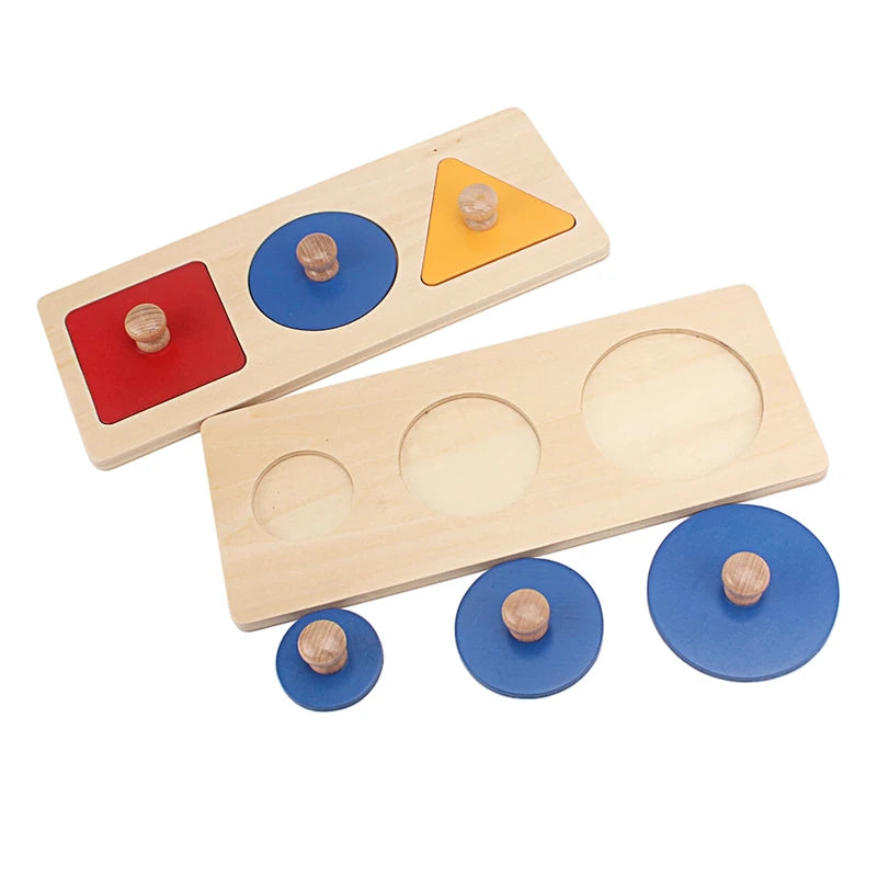 Montessori Geometric Inset Boards | Oliver Montessori Toys
