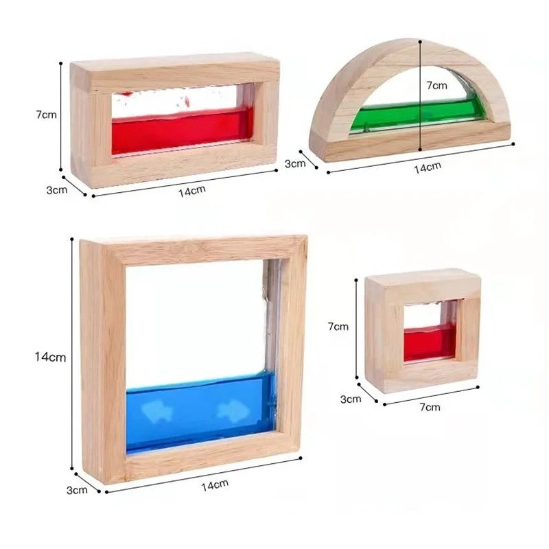 Wooden Sensory Blocks Set – Montessori Stacking & Sensory Play