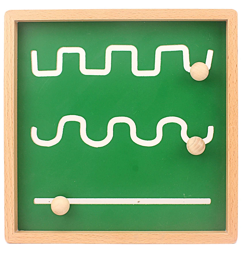 Montessori Pre-Writing Practice Board Wooden Tracing Toy