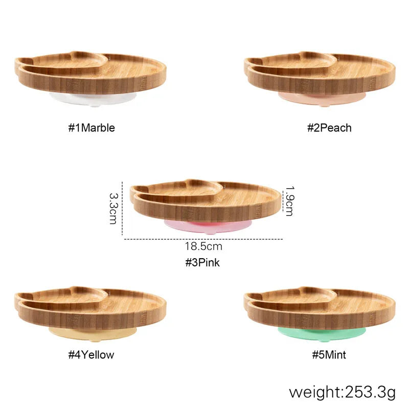 Baby Bamboo Suction Plate & Bowl Set