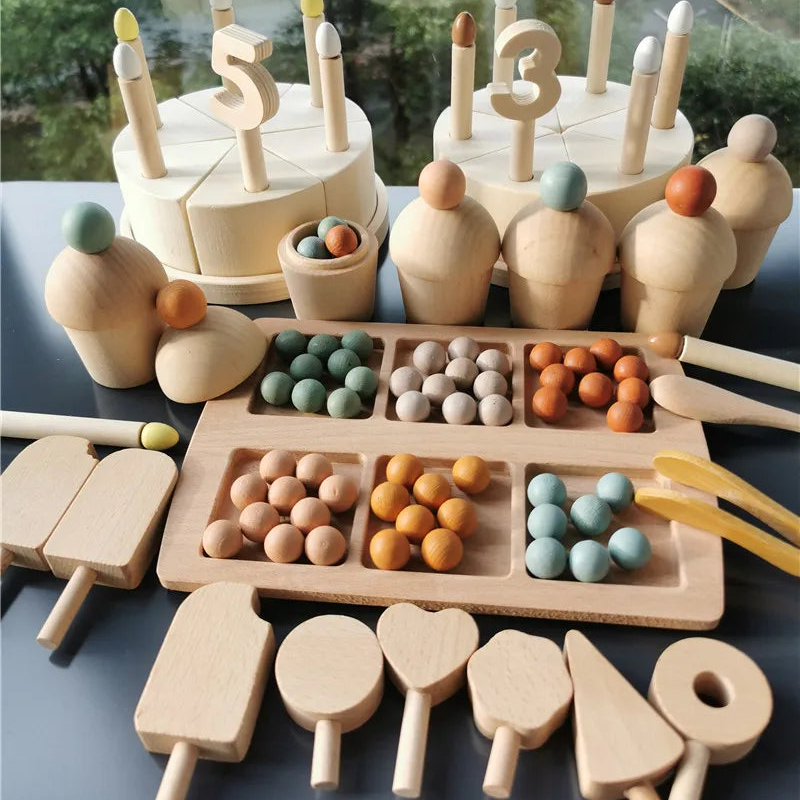 Wooden Pretend Play Food & Sorting Toys