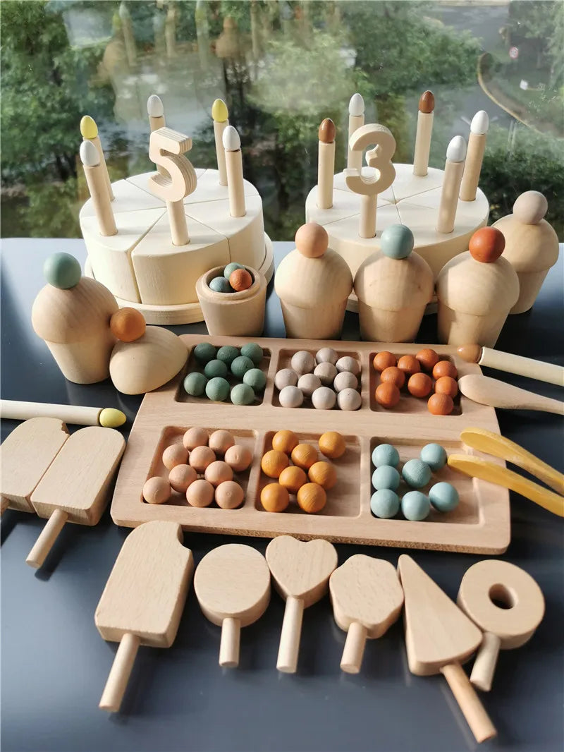 Wooden Pretend Play Food & Sorting Toys