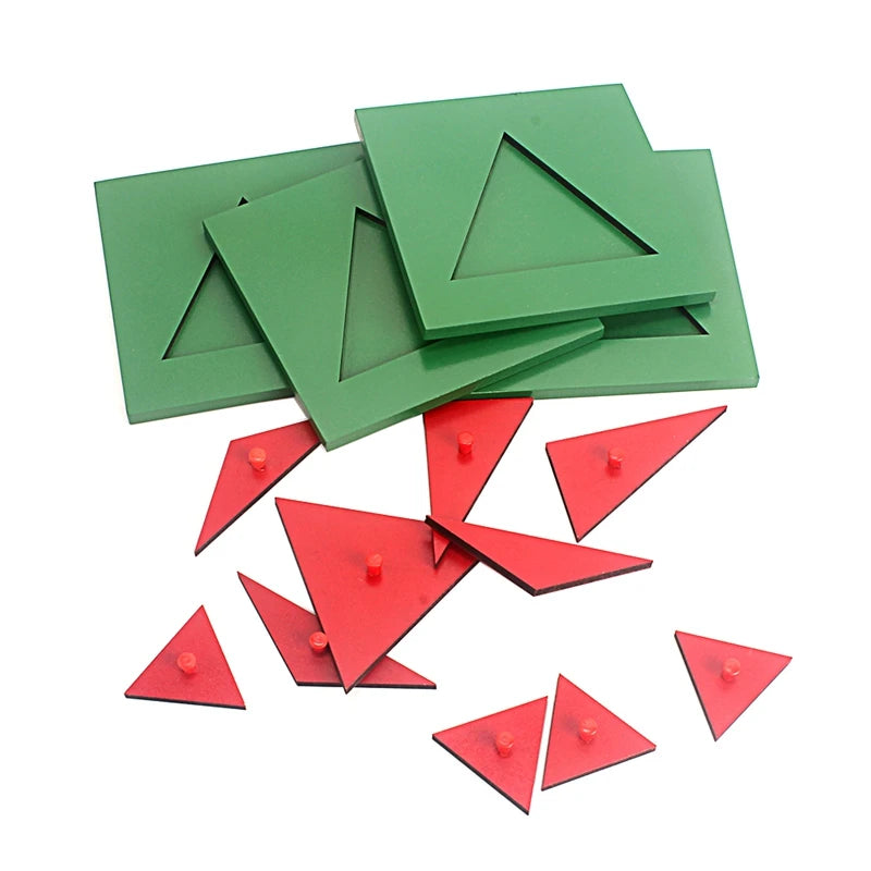 Montessori Wooden Fraction Shapes | Oliver Montessori Toys