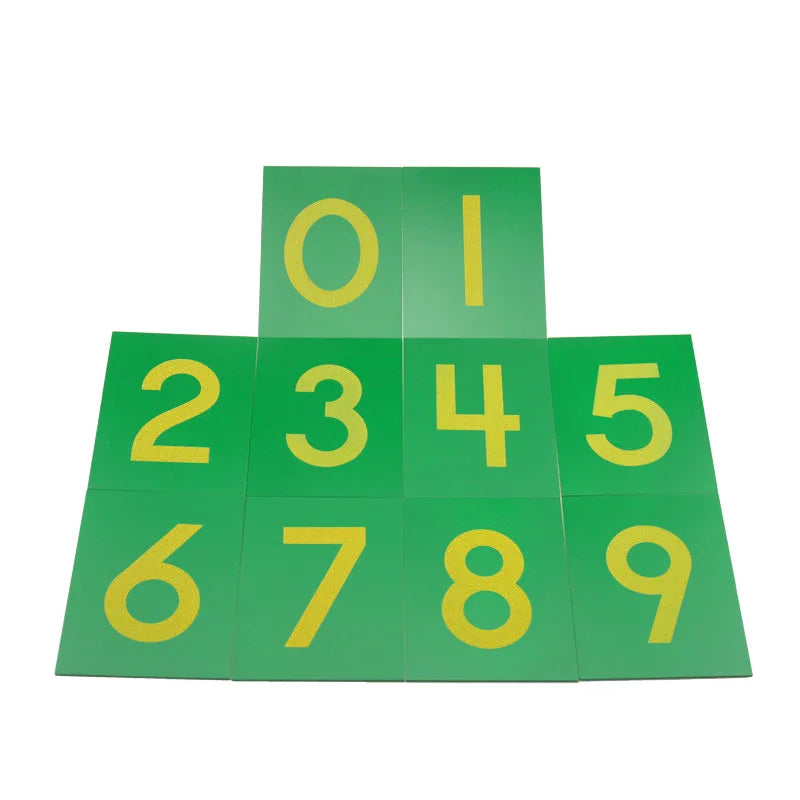 Montessori Sandpaper Numbers 0-9 | Wooden Math Learning Toy