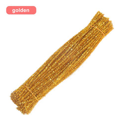 30/50/100pcs Glitter Chenille Pipe Cleaners | Oliver Montessori