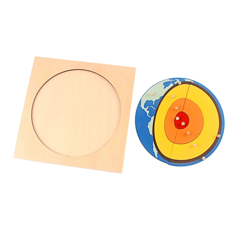 Montessori Earth Layers Puzzle Wooden Science Toy