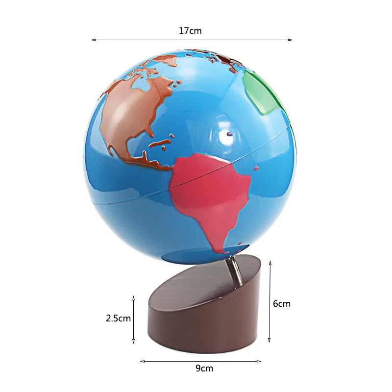 Montessori Continent Globe Geography Toy