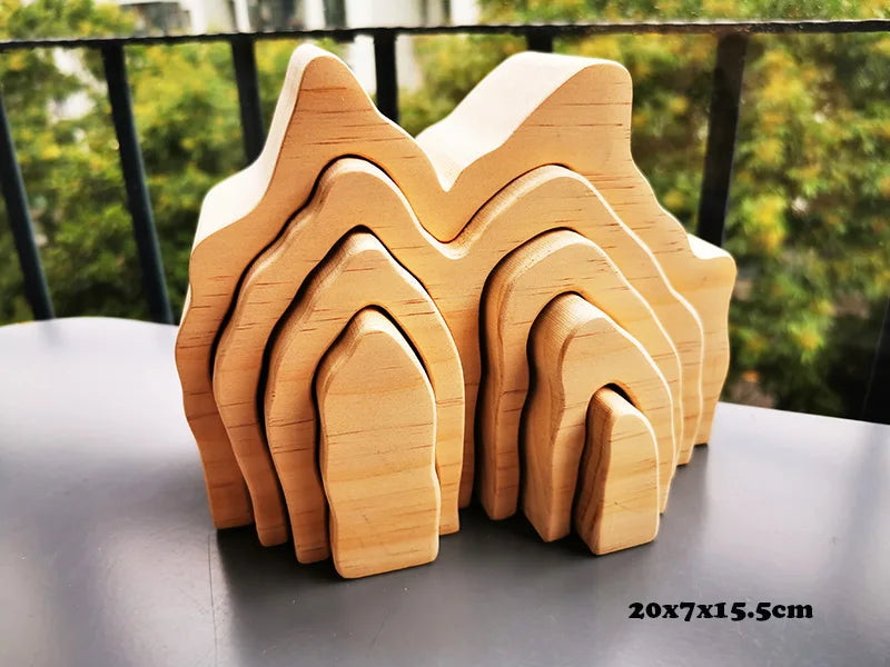 Wooden Elemental Stacking Toys