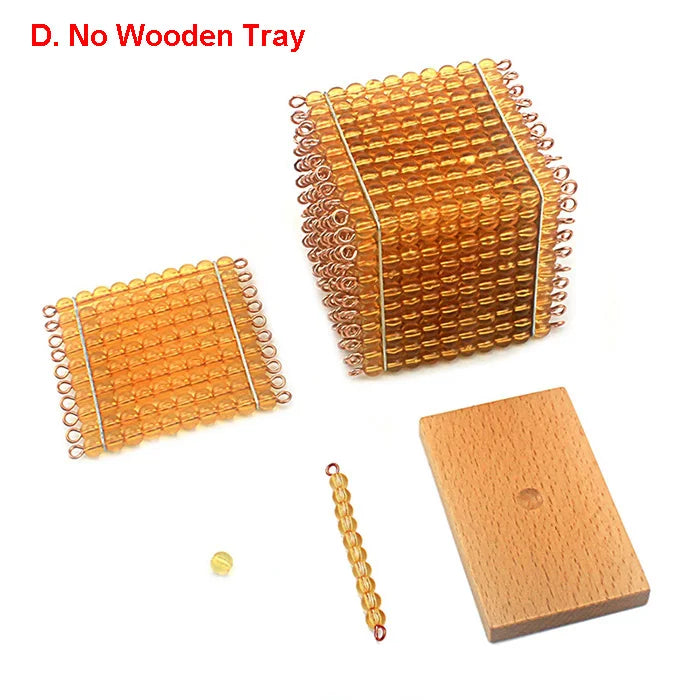 Small golden bead set without tray