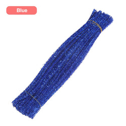 30/50/100pcs Glitter Chenille Pipe Cleaners | Oliver Montessori