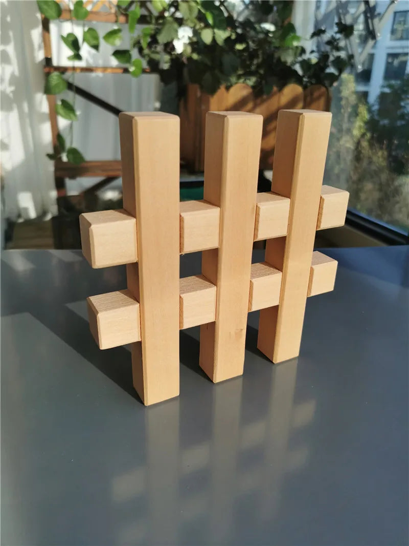 Montessori Basswood Lattice Building Blocks | Oliver & Company Montessori Toys