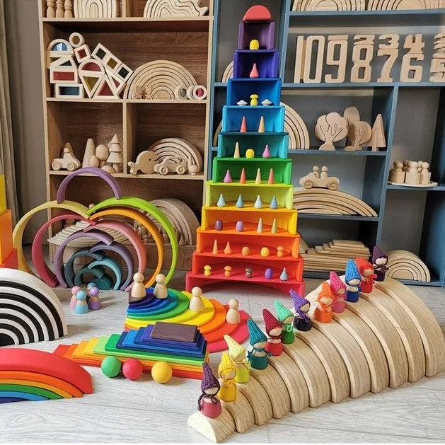 Wooden Arches & Building Set
