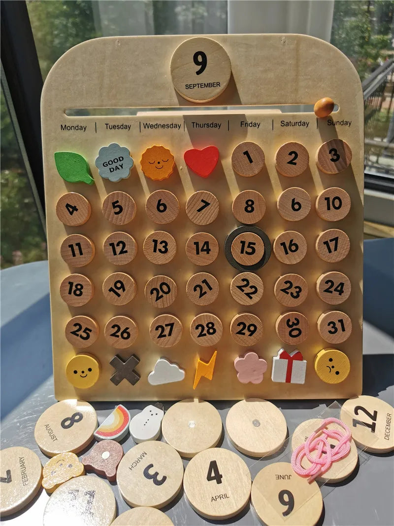Wooden Weather Station - Montessori Interactive Learning Toy
