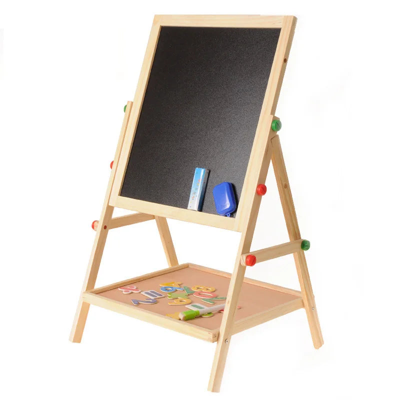 Wooden Double Sided Adjustable Easel | Oliver Montessori Toys