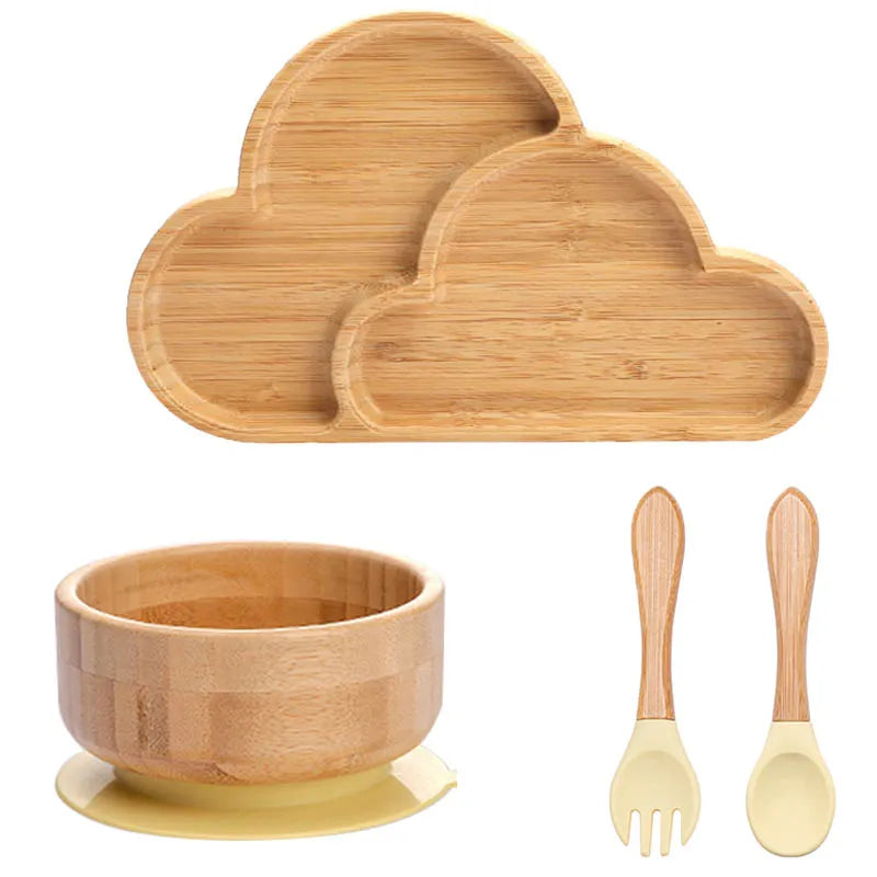 Baby Bamboo Suction Plate & Bowl Set