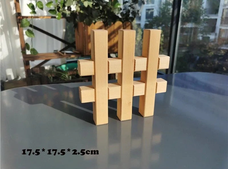 Montessori Basswood Lattice Building Blocks | Oliver & Company Montessori Toys