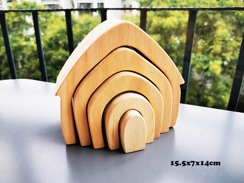 Wooden Elemental Stacking Toys