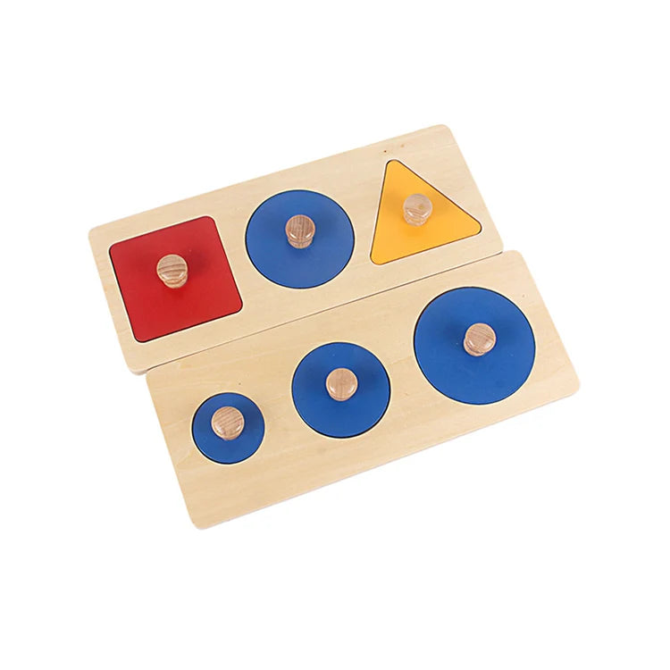 Montessori Geometric Inset Boards | Oliver Montessori Toys